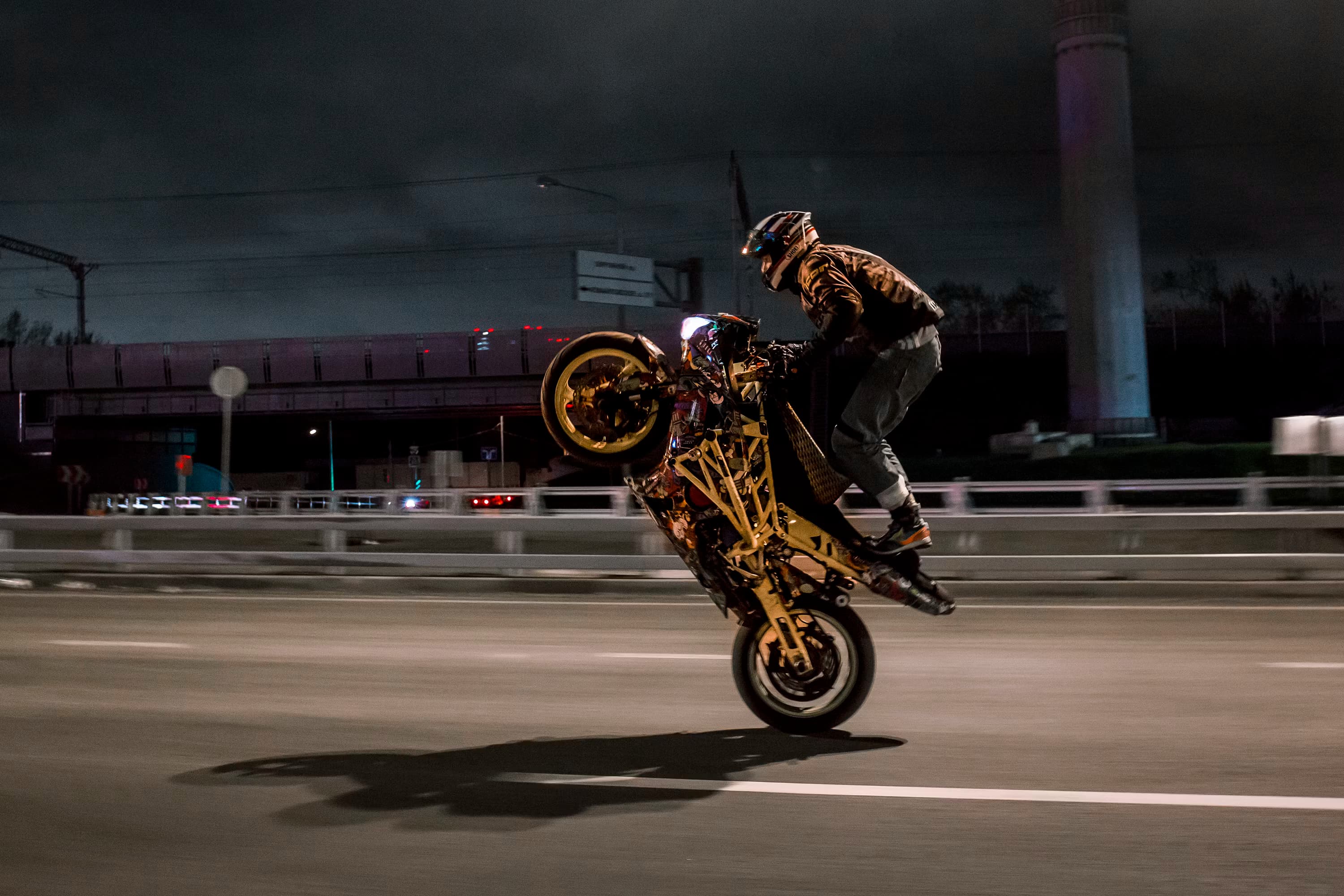 Bikerinstinct hero banner featuring motorcycle lifestyle imagery